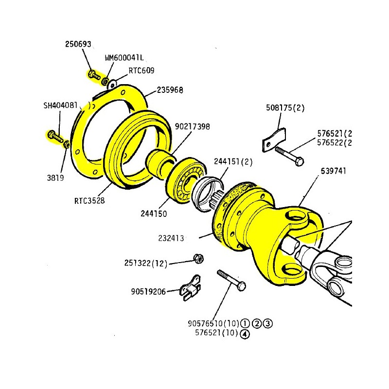 Swivel housing set - Serie 2A/3