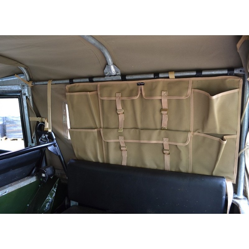 Canvas side storage bag