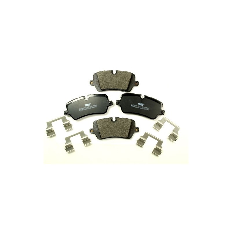 Rear brake pad set