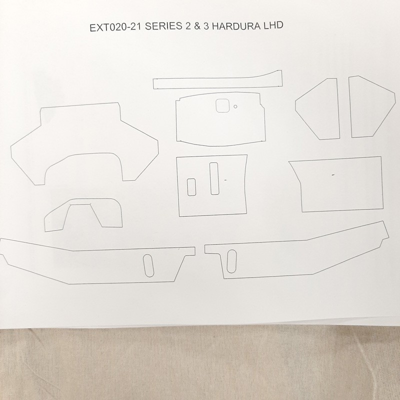 Set hardura tunnel interior kit - Serie 2/3