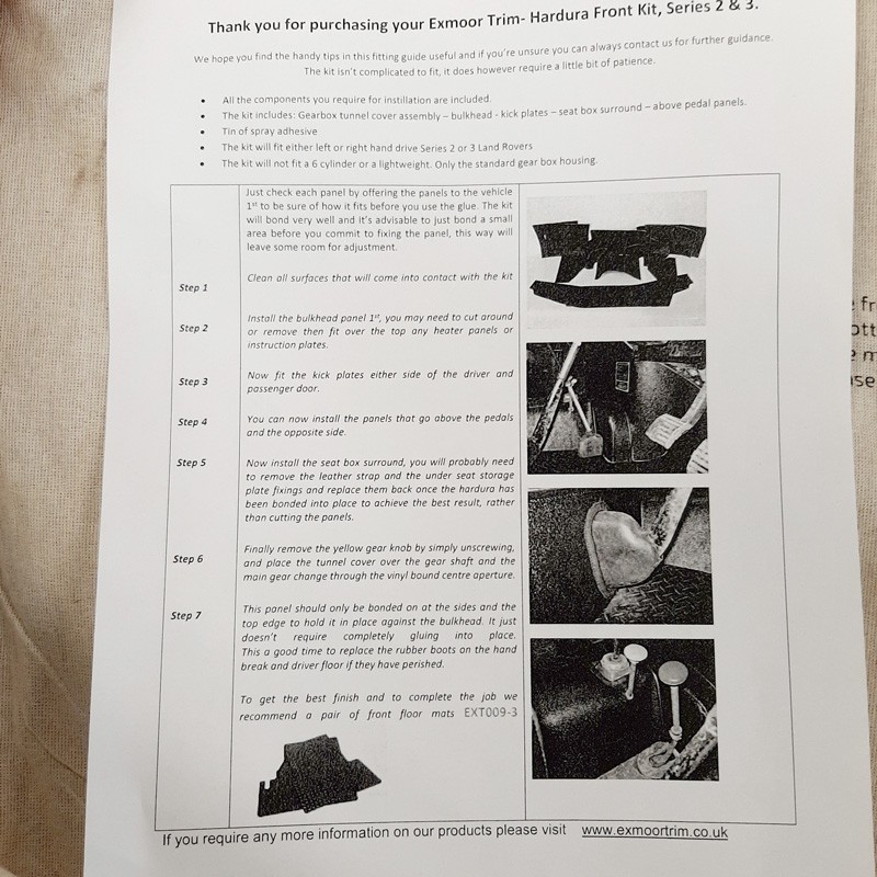 Set hardura tunnel interior kit - Serie 2/3