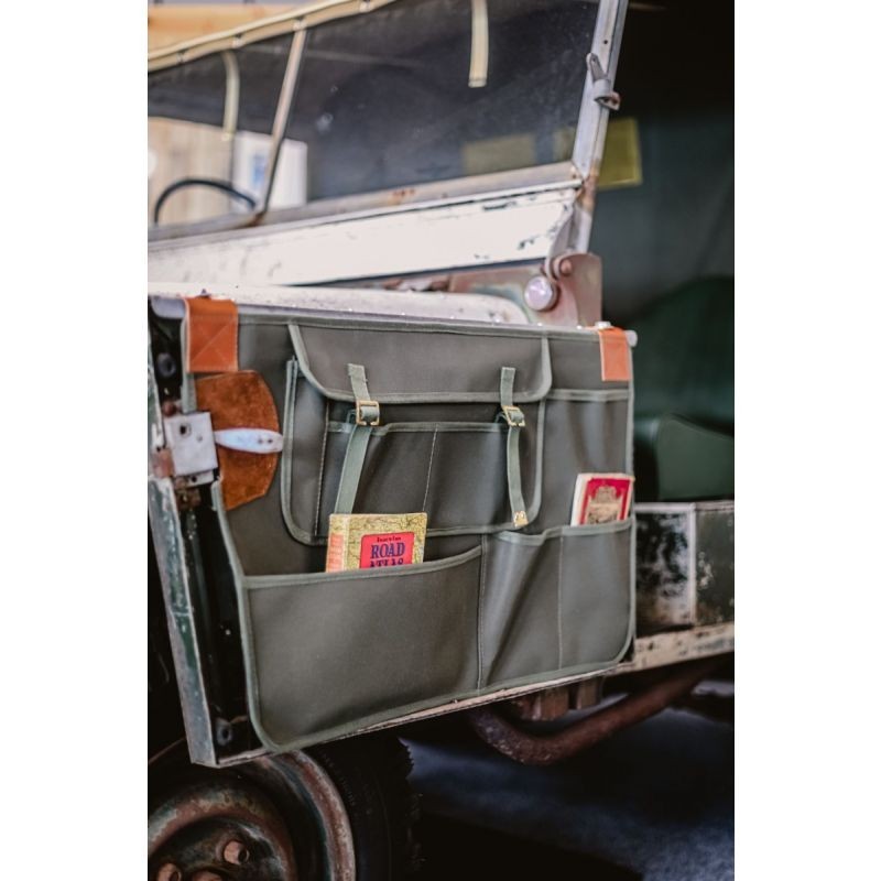 Pair front canvas door card - 80" & Minerva - Khaki