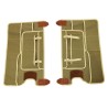 Pair front canvas door card - 86/88" - Sand