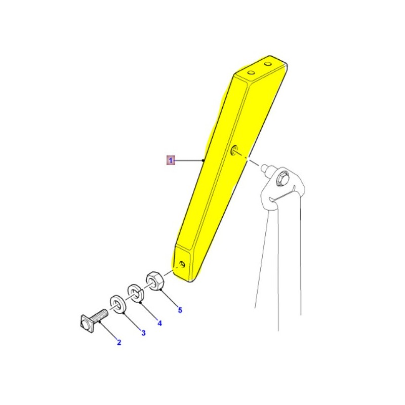 Seat belt bracket RH hard top