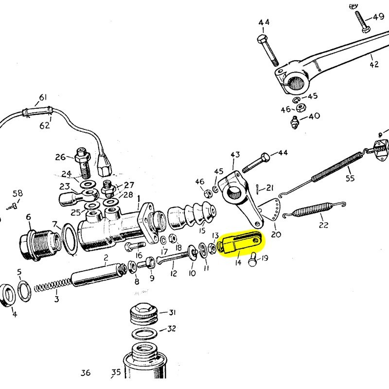 Chape pour tige de poussée - occasion