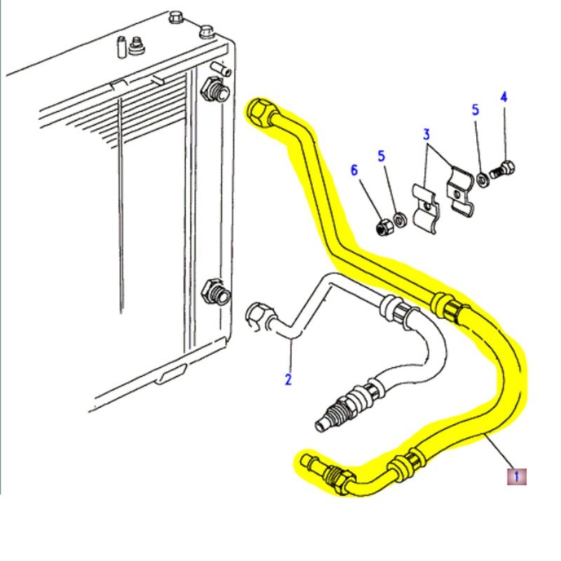 Tuyau refroidisseur d'huile - filtre à huile 300TDi & TD5