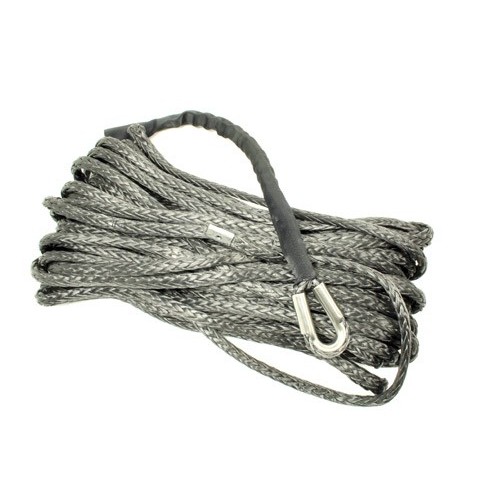 Synthetic winch rope 25m x 11mm - silver