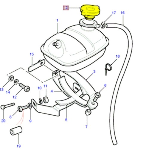 Radiator expansion bottle cap