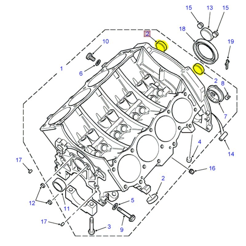 Cup plug 33mm All V8