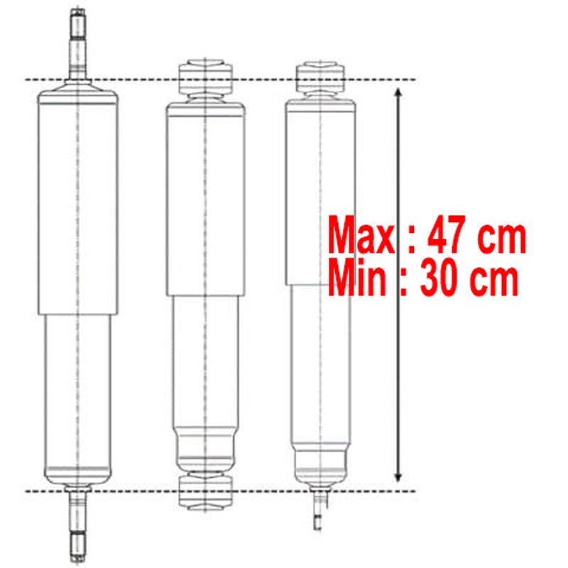 Amortisseur avant et arrière 1949-53
