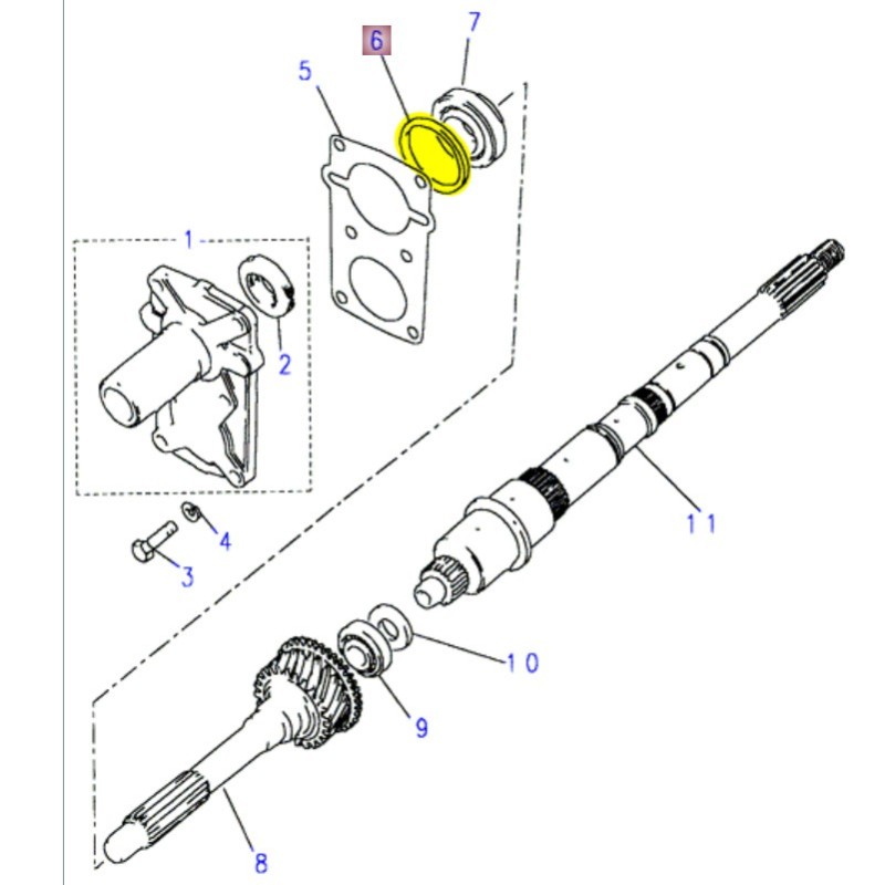 Shim 1.99 mm primary shaft - LT777