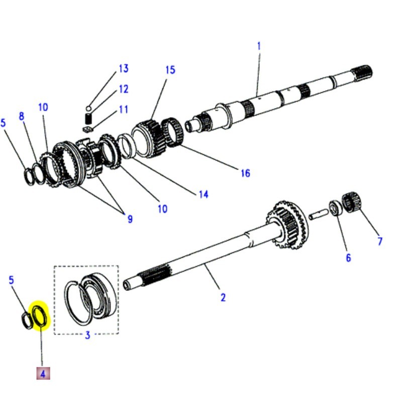 Shim 3.02 mm primary shaft - LT85