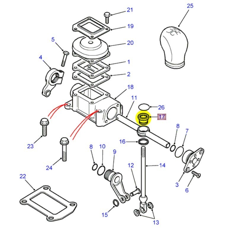 Saet for gear lever LT77 & LT85