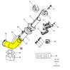 Fuel filler hose tank Def90 1984-98
