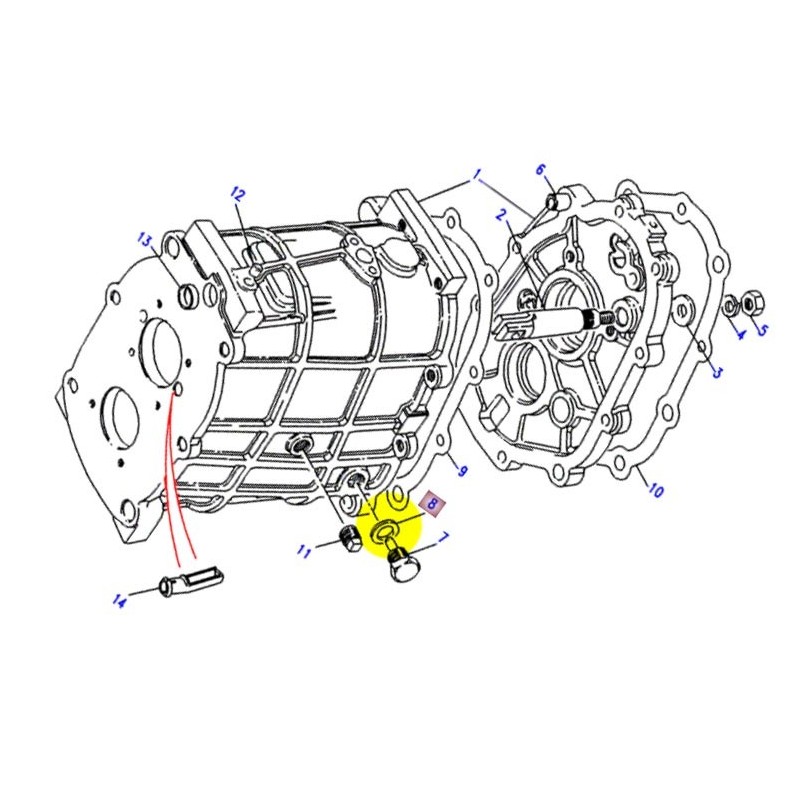 Rondelle bouchon de vidange boîte LT77 & R380