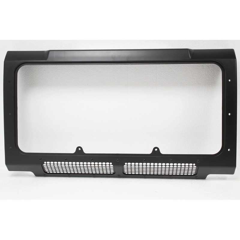 Radiator grille frame with air con