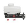 Brake Master Cylinder 109" with servo - dual line