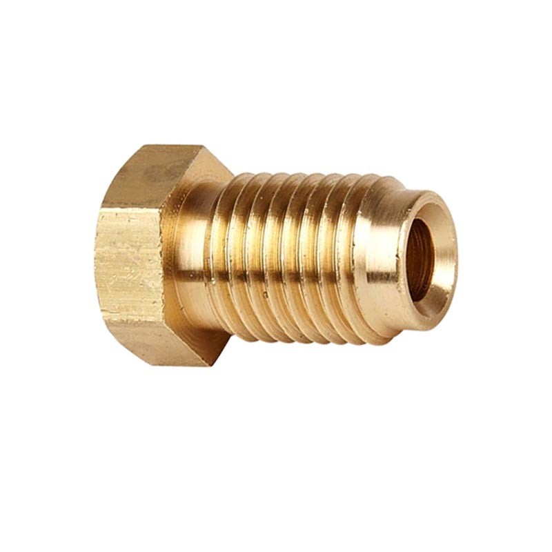 Brass male union 7/16 x 20 UNF - 3/16 pipe
