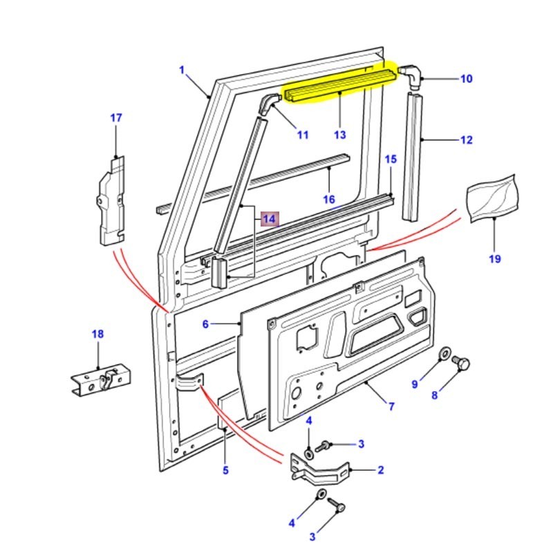 Window channel top filler