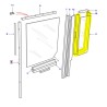 Guide channel rear side door fixed - U