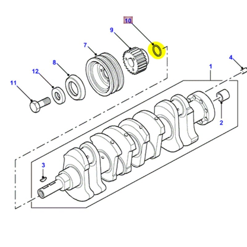 O ring 300TDi crankshaft