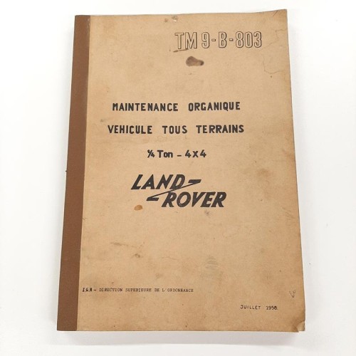 Photocopy workshop manual Minerva - TM9-B-803 - used