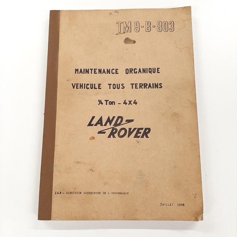 Photocopy workshop manual Minerva - TM9-B-803 - used