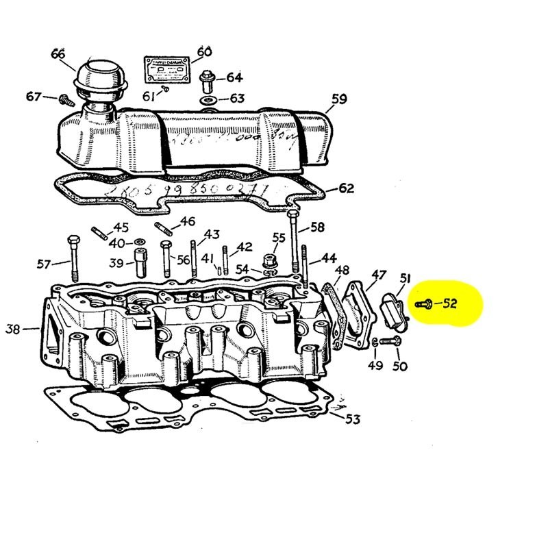 Paire de vis de fixation thermo contact de la lampe témoin starter- occasion