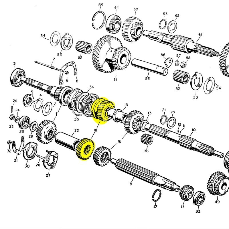 Pignon de 3e - paire - 1952-71