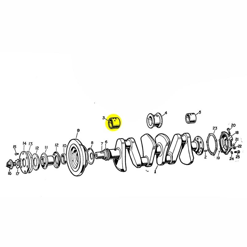 Coussinet de palier avant +010"