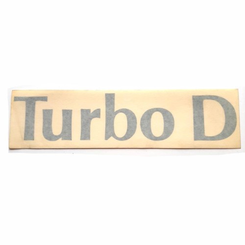 Autocollant Turbo D - couleur bleu