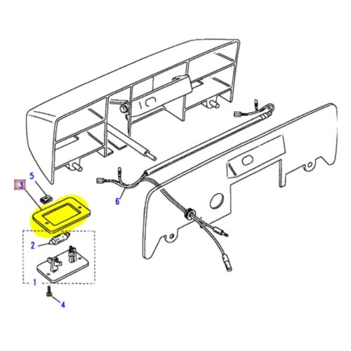 Rubber gasket for number plate - Disco1/2