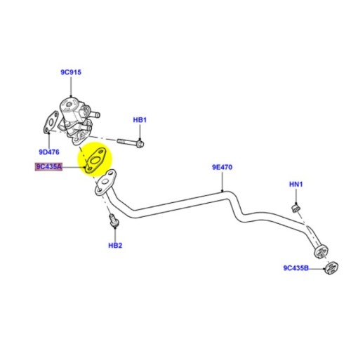 Gasket EGR valve 4.4L V8