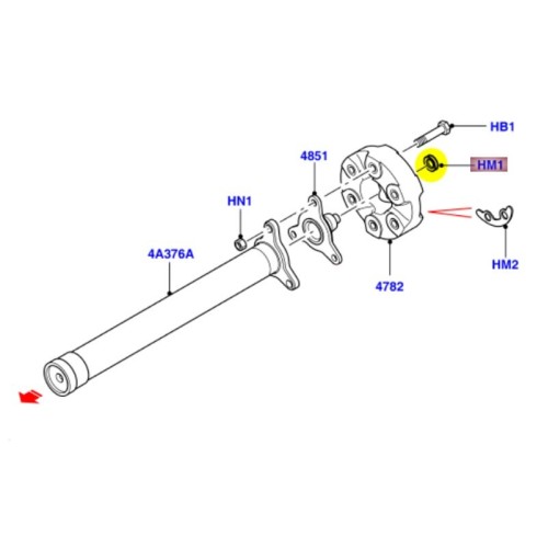 Joint arbre de transmission - L322