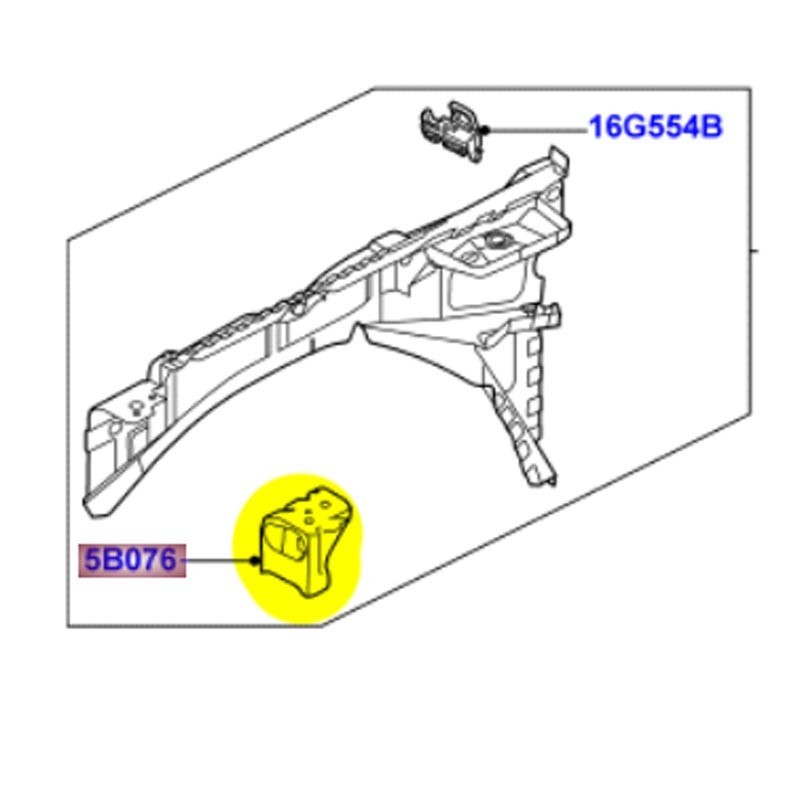 Renfort carrosserie - gauche