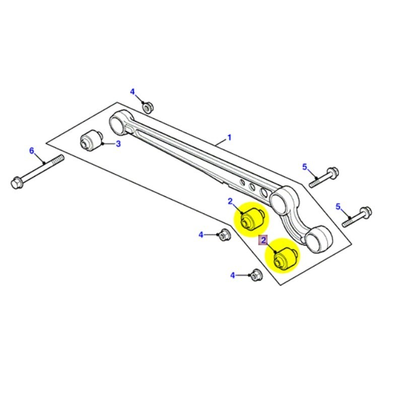 Bush radius arm - front