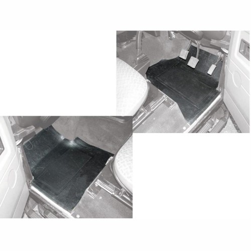 Front rubber mat set with foam backing - Def 1994on