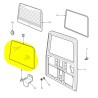 Glass clear rear safari door - 2002 on