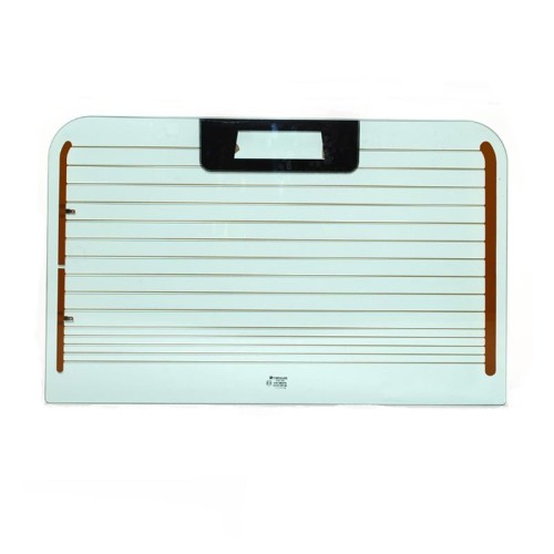 Rear door glass - heated - brake light