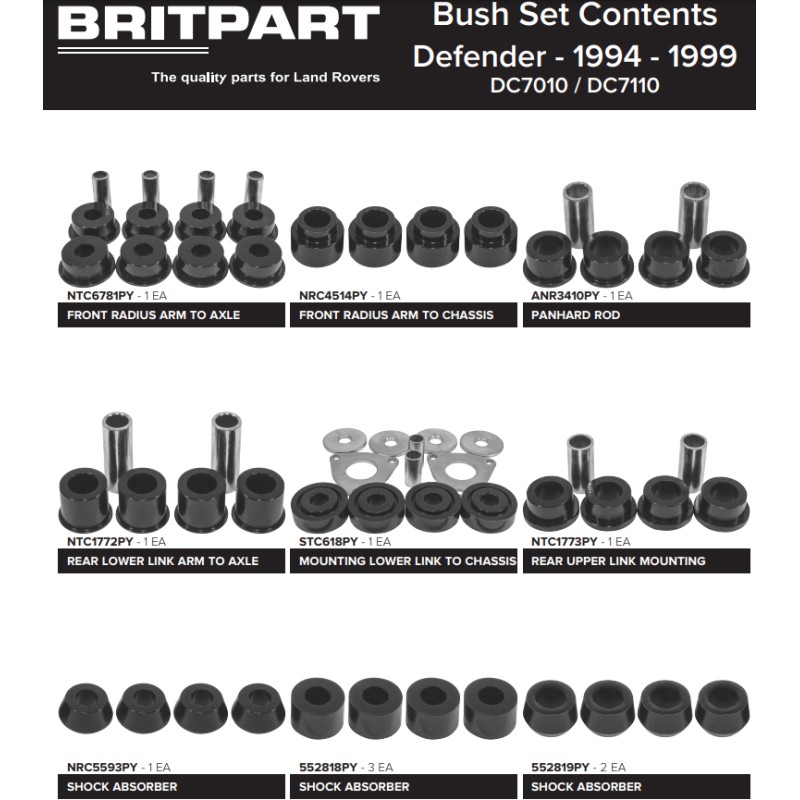 Set polybush kit - Def 300Tdi
