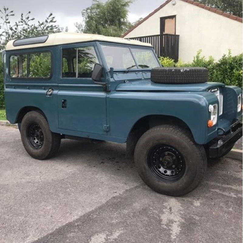 Steel wheel rim 16x7" Black Modular - Tubeless