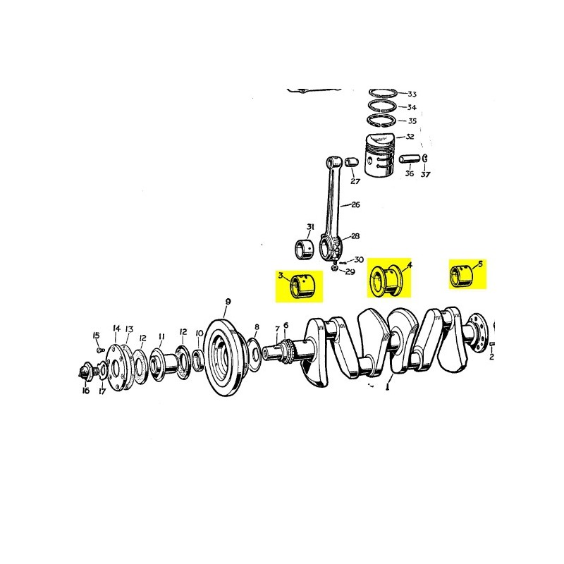 Main bearings set .040"