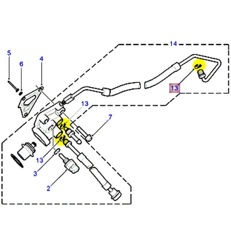 O ring fuel block connector