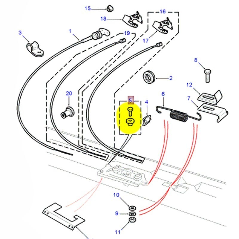 Kit bonnet catch - Def upto 1994
