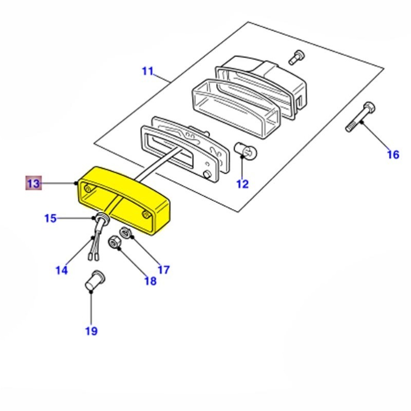 Plinthe pour éclaire plaque XFC100550