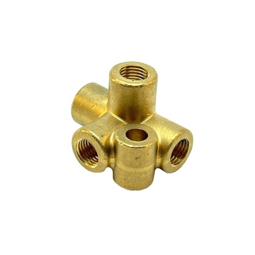Brake pipe union 4 way connector - imperial