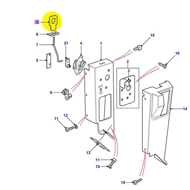 Anneau de verrouillage de siège arrière