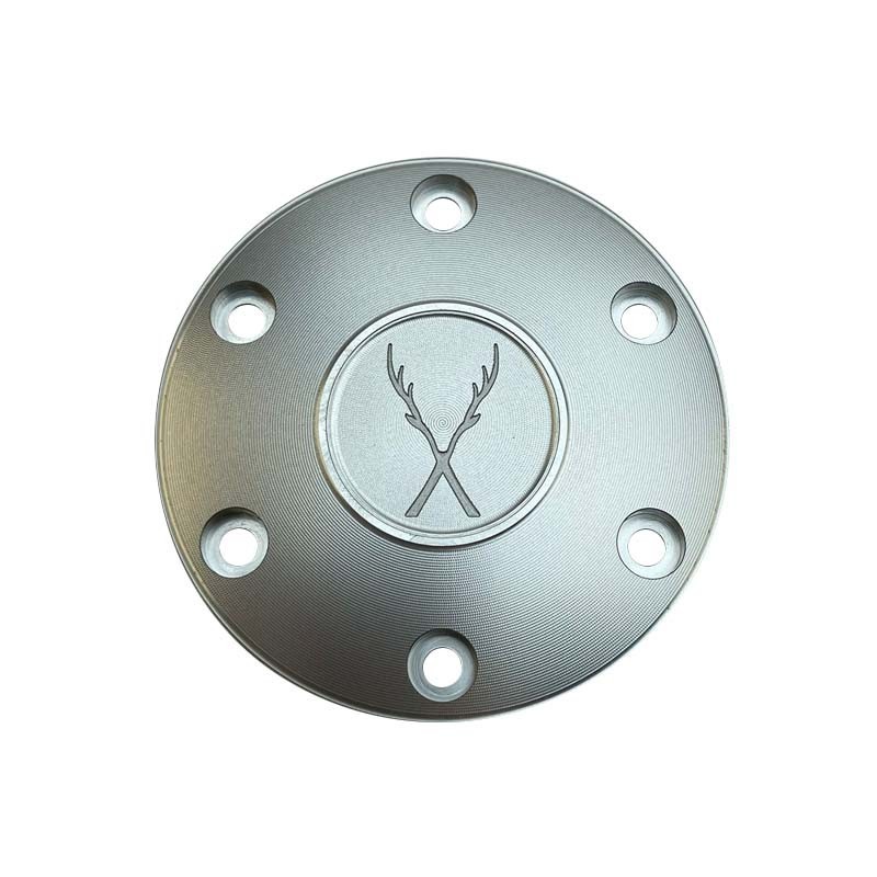 Wood rim 15" steering wheel & silver 48 spline boss