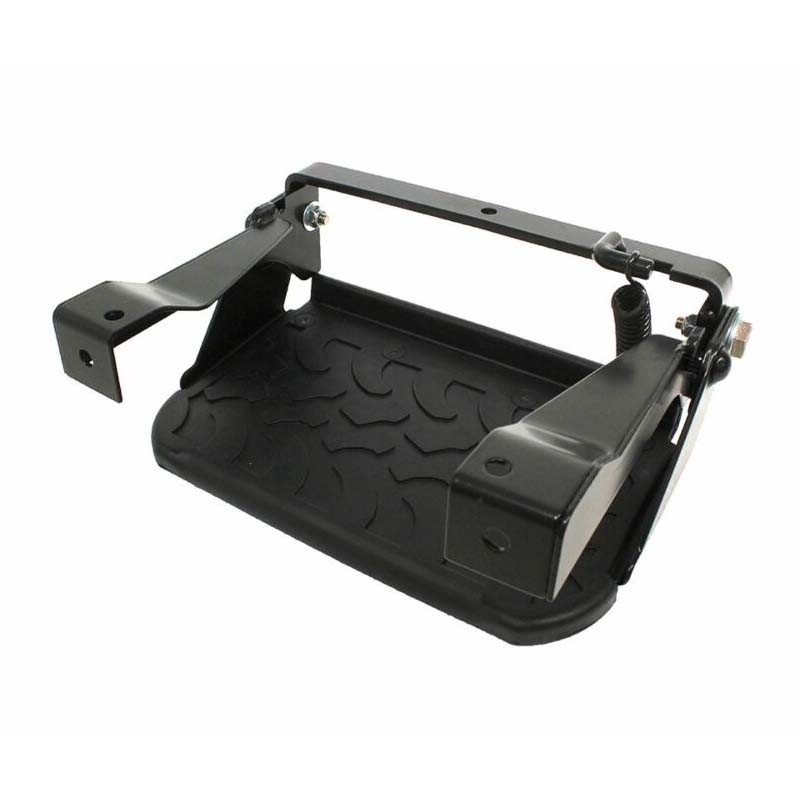 Marchepied latéral - Pliable - Noir - Bande de roulement boue - Defender