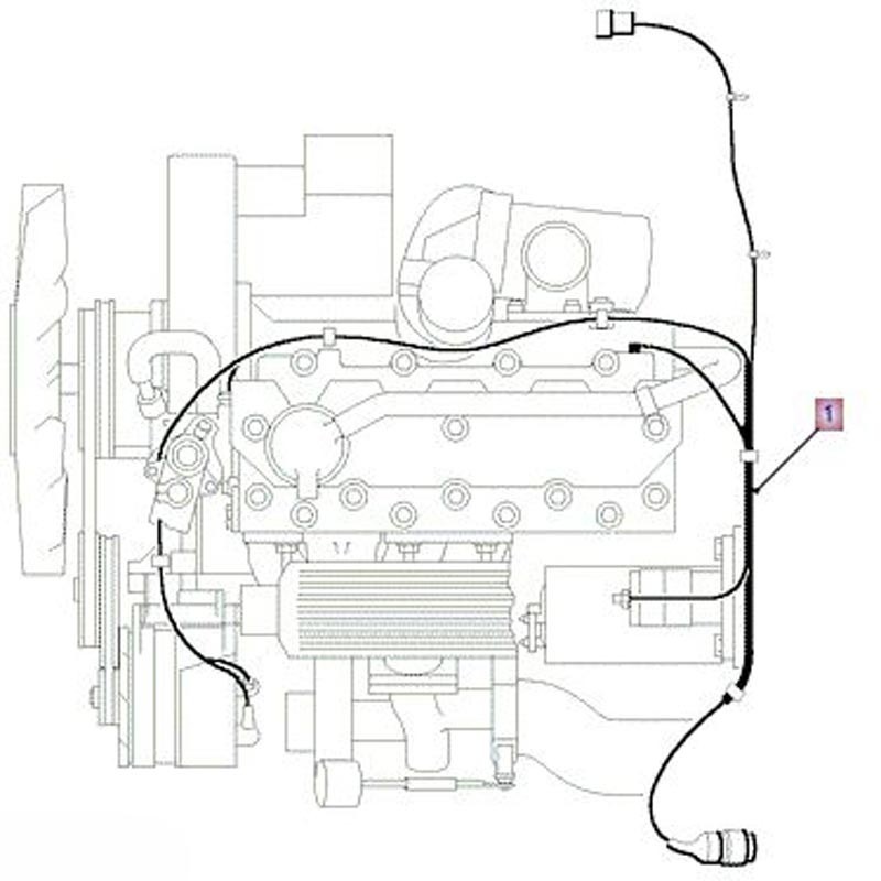 Faisceau électrique moteur TD5 - jusque 2001